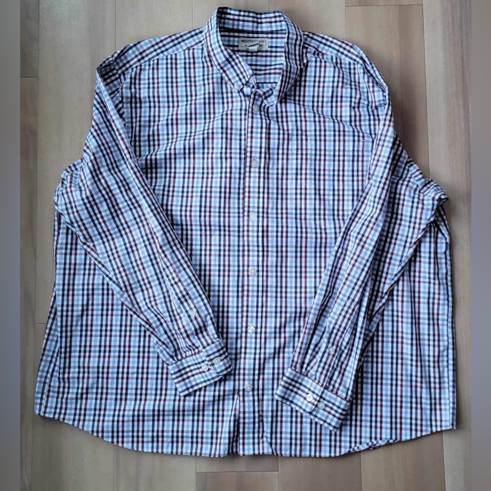 Duluth Trading Co Men’s Wrinkle Fighter Button Down Shirt Size 3XL